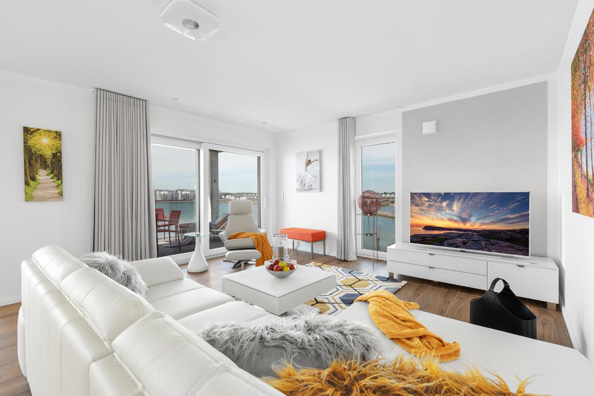 Brise- Direkt Am Wasser, Hafenblick, Fahrstuhl, Sauna, Ueberdachter Balkon Olpenitz Eksteriør bilde