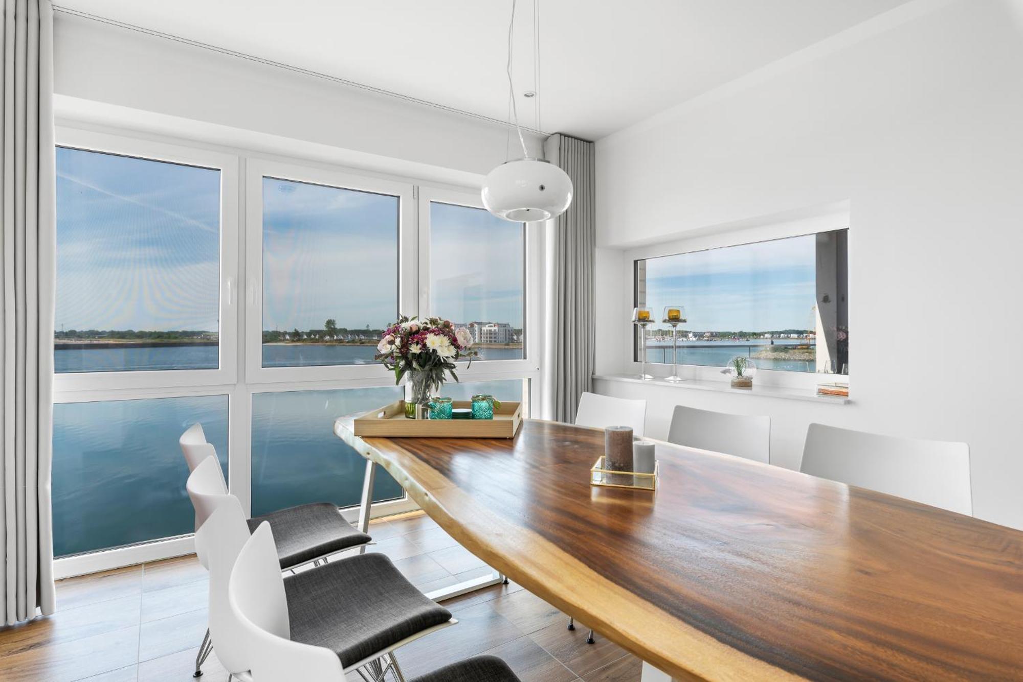 Brise- Direkt Am Wasser, Hafenblick, Fahrstuhl, Sauna, Ueberdachter Balkon Olpenitz Eksteriør bilde